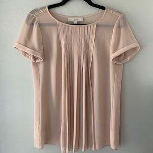 EUC, Sheer Ann Taylor LOFT blouse, Size XS